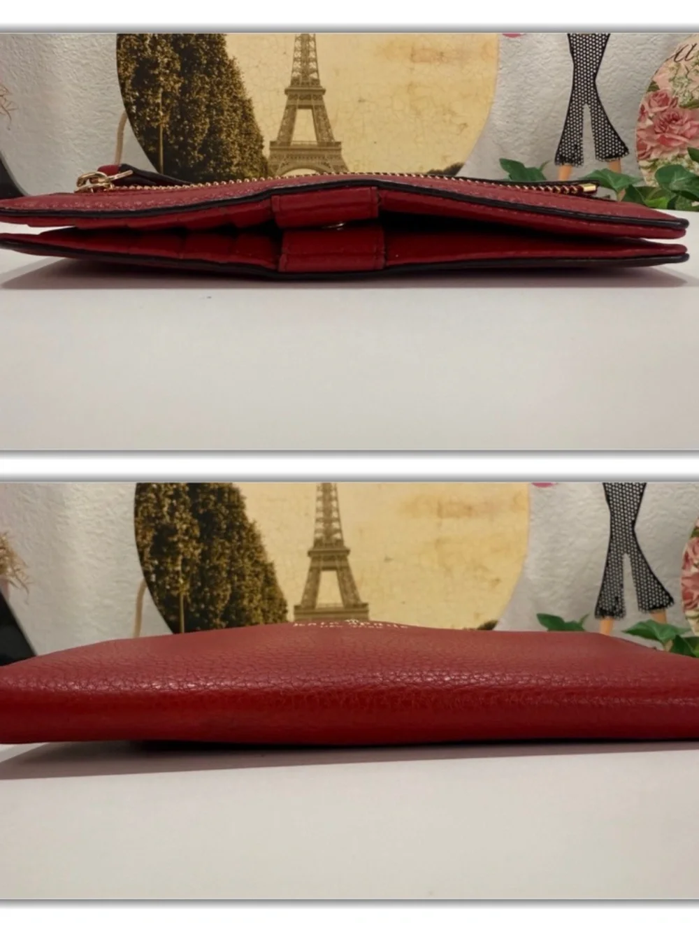 ECLECTIC KATE SPADE RED PEBBLED WALLET!